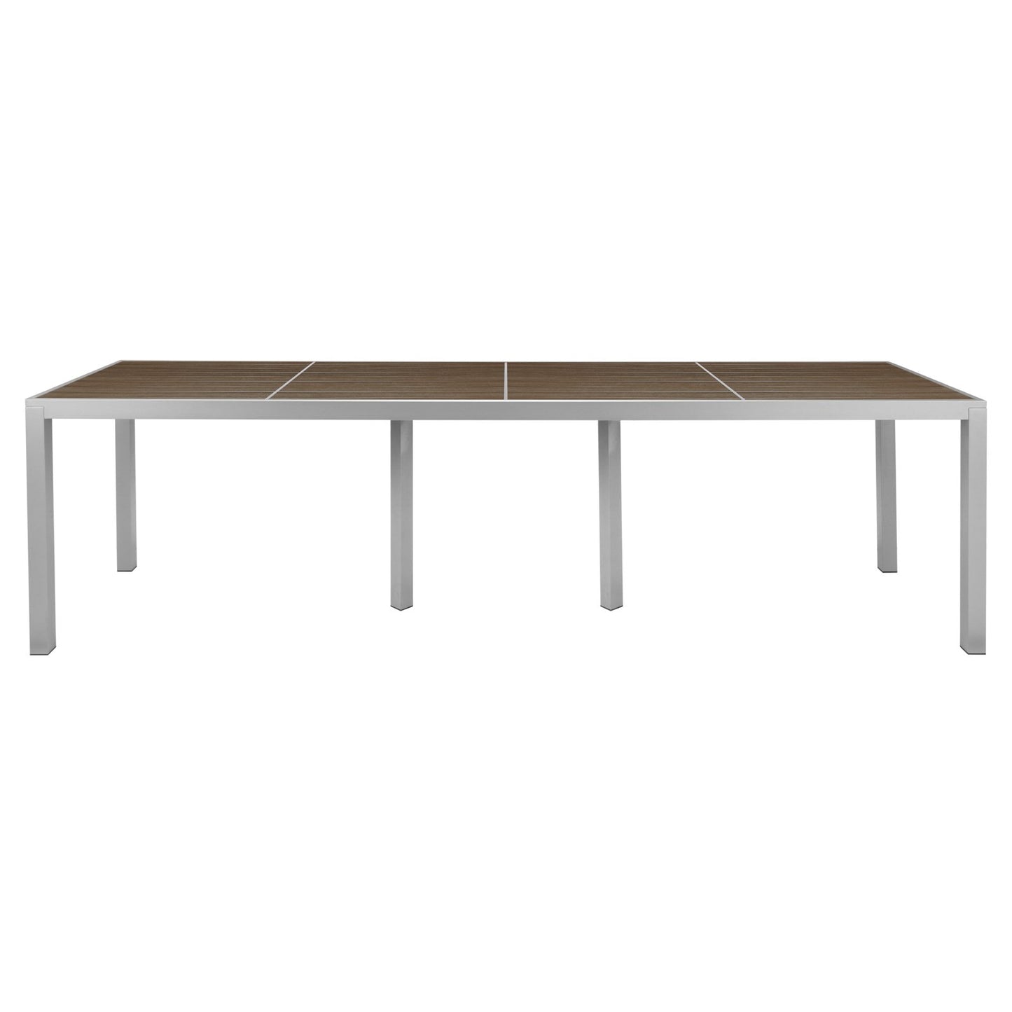 Source Sedona 36'' X 144'' Rectangular Table with Vienna Durawood Slats SC-2404-406_SC-1009-587 - BetterPatio.com