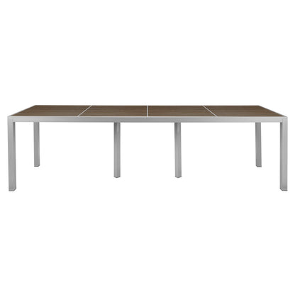 Source Sedona 36'' X 144'' Rectangular Table with Vienna Durawood Slats SC-2404-406_SC-1009-587 - BetterPatio.com