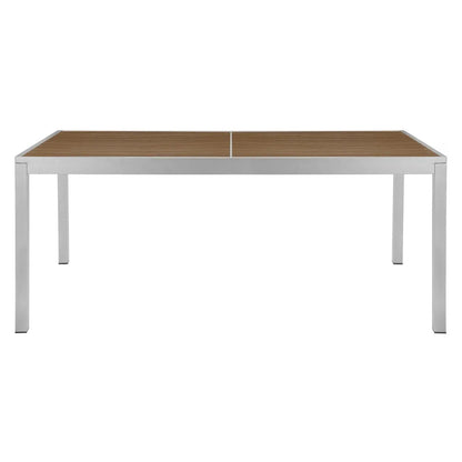 Source Sedona 36'' X 72'' Rectangular Table with Vienna Durawood Slats SC-2404-406_SC-1009-522 - BetterPatio.com