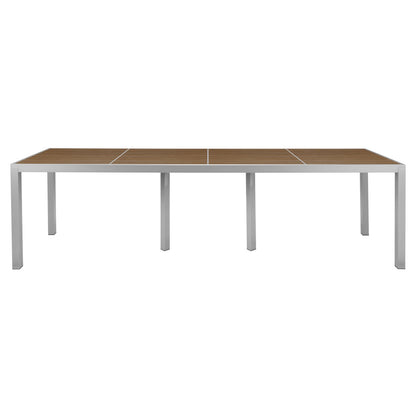 Source Sedona 36'' X 144'' Rectangular Table with Vienna Durawood Slats SC-2404-406_SC-1009-587 - BetterPatio.com