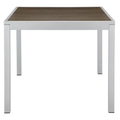 Source Sedona 28'' X 32'' Rectangular Table with Vienna Durawood Slats SC-2404-412_SC-1009-516 - BetterPatio.com