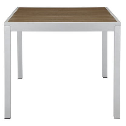 Source Sedona 28'' X 32'' Rectangular Table with Vienna Durawood Slats SC-2404-412_SC-1009-516 - BetterPatio.com
