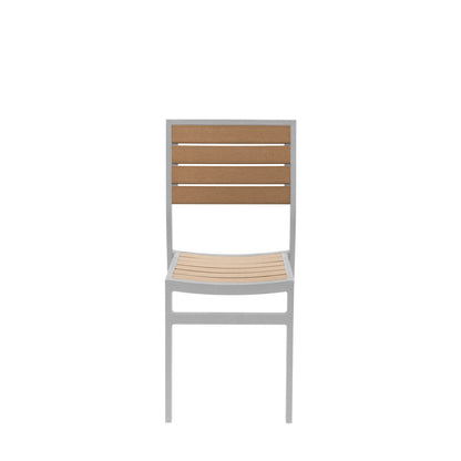 Source Napa Dining Side Chair Silver Frame SC-2405-162-SLV - BetterPatio.com