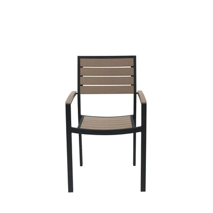 Source Napa Dining Arm Chair Black Frame SC-2405-163-BLK - BetterPatio.com