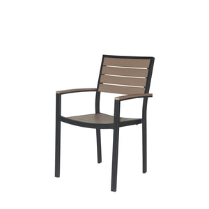 Source Napa Dining Arm Chair Black Frame SC-2405-163-BLK - BetterPatio.com