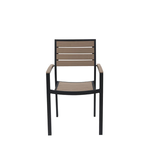 Source Napa Dining Arm Chair Black Frame SC-2405-163-BLK - BetterPatio.com