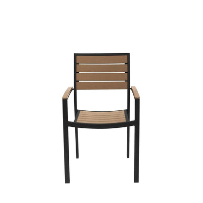 Source Napa Dining Arm Chair Black Frame SC-2405-163-BLK - BetterPatio.com