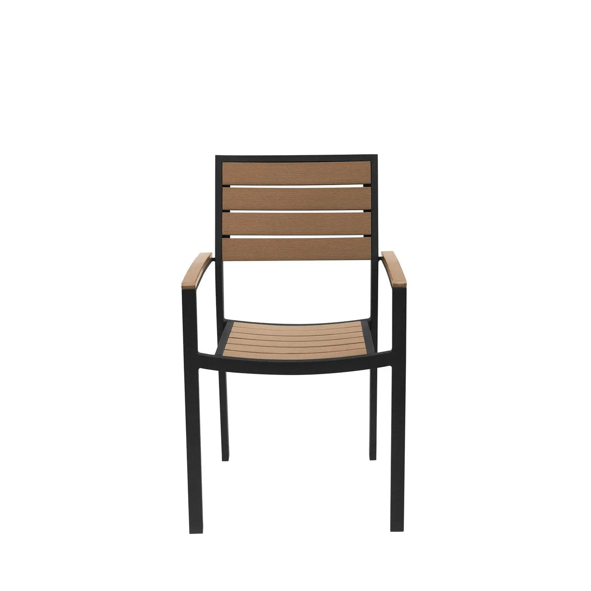 Source Napa Dining Arm Chair Black Frame SC-2405-163-BLK - BetterPatio.com