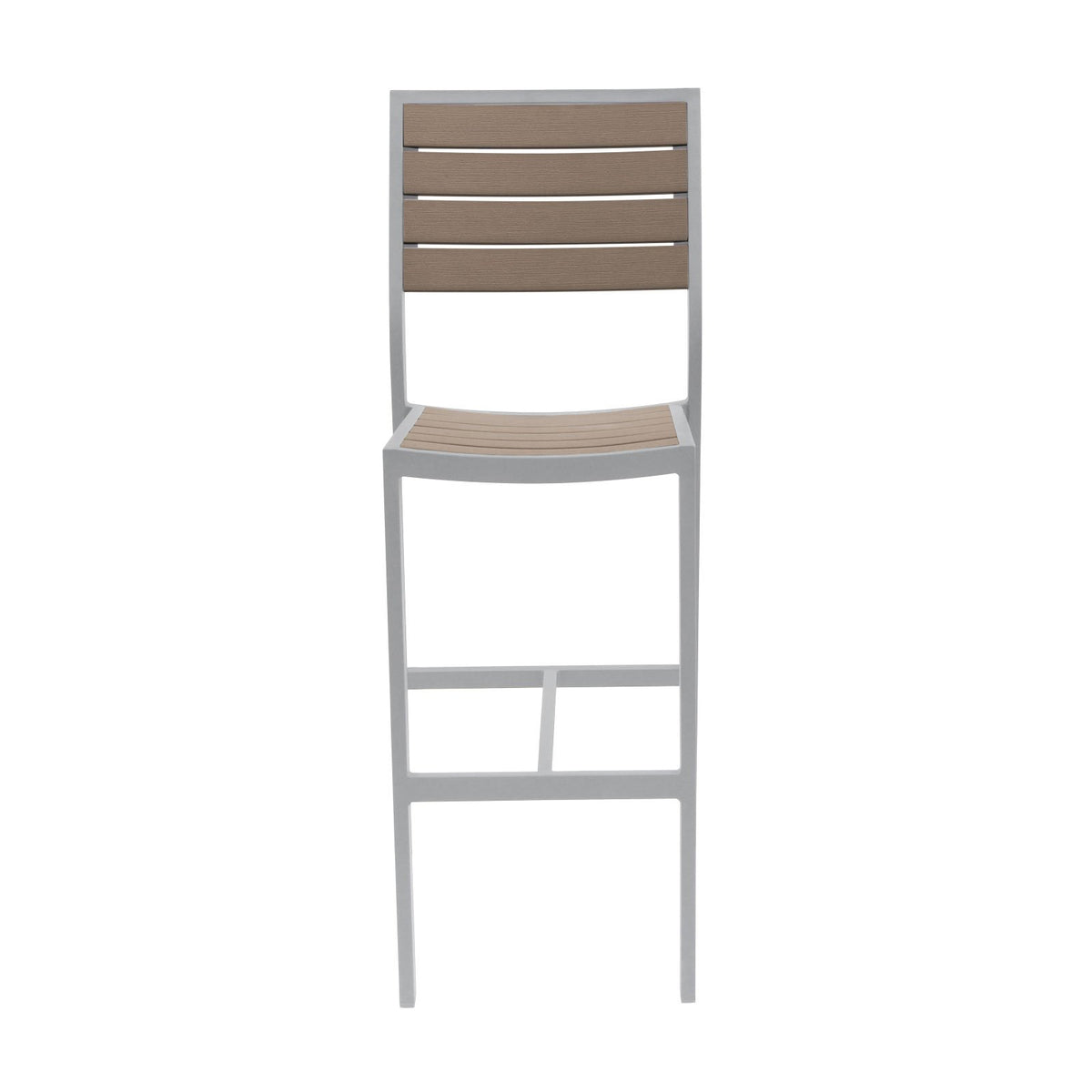 Source Napa Bar Side Chair Silver Frame SC-2405-172-SLV - BetterPatio.com