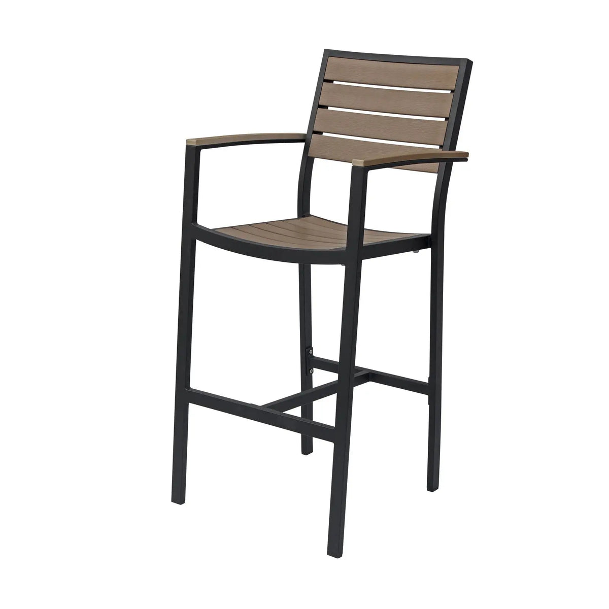 Source Napa Bar Arm Chair Black Frame SC-2405-173-BLK - BetterPatio.com