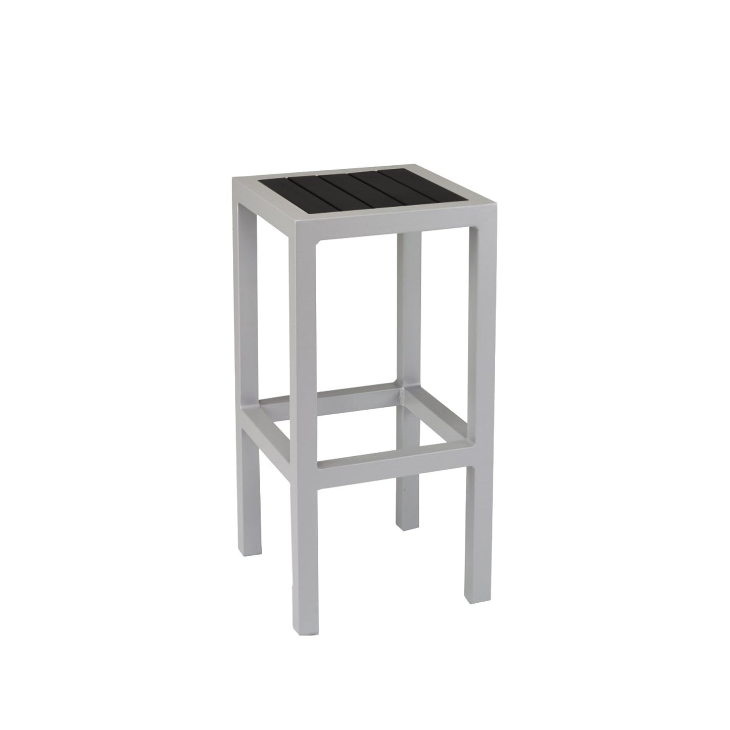 Source Napa Backless Bar Stool Silver Frame SC-2405-177-SLV - BetterPatio.com