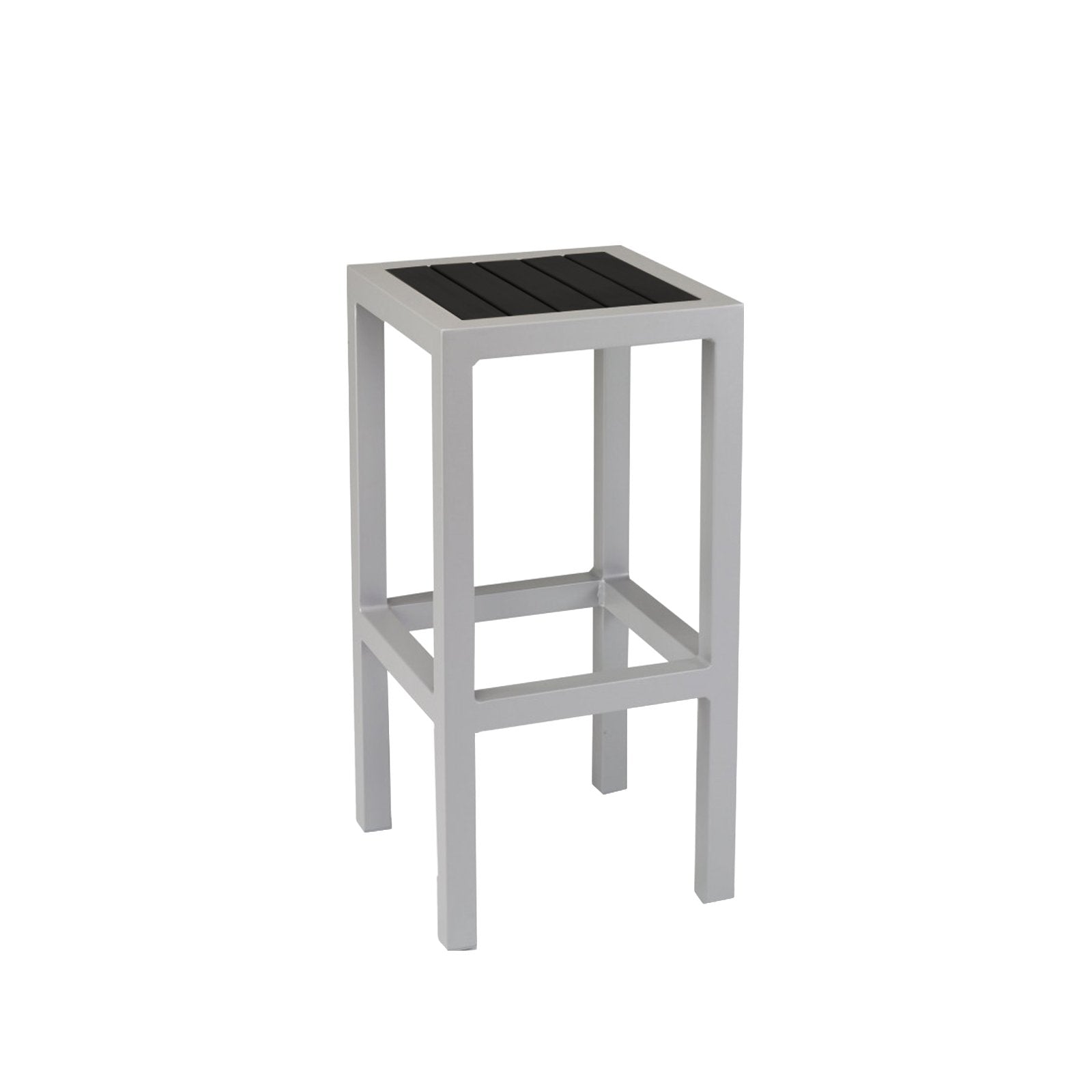 Source Napa Backless Bar Stool Silver Frame SC-2405-177-SLV - BetterPatio.com