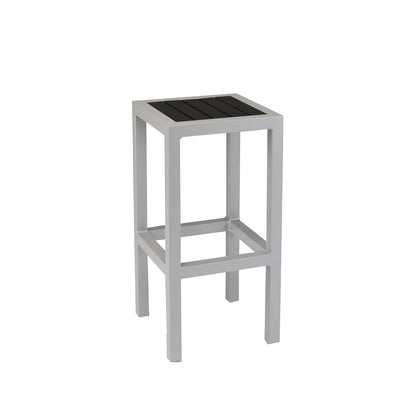 Source Napa Backless Bar Stool Silver Frame SC-2405-177-SLV - BetterPatio.com