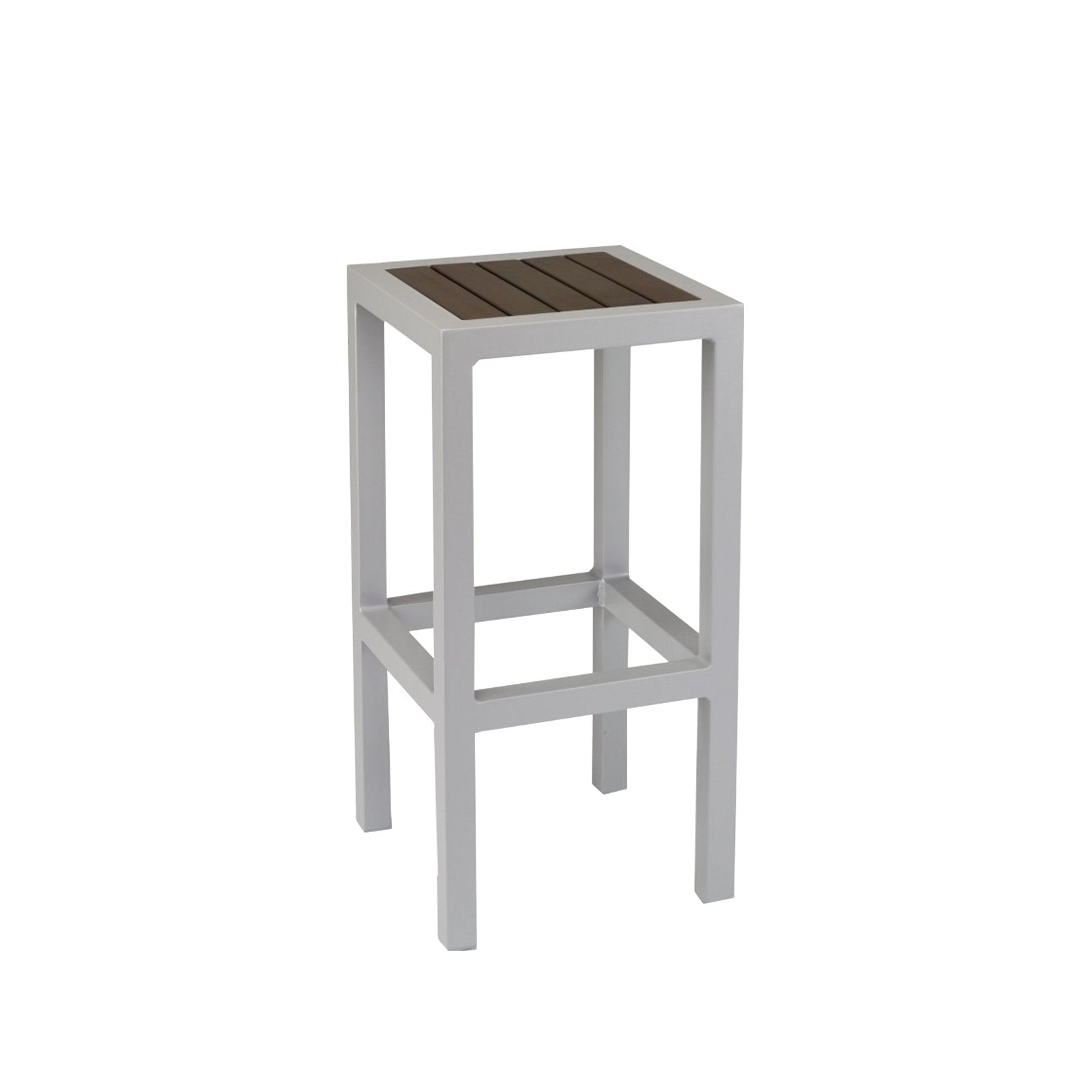 Source Napa Backless Bar Stool Silver Frame SC-2405-177-SLV - BetterPatio.com