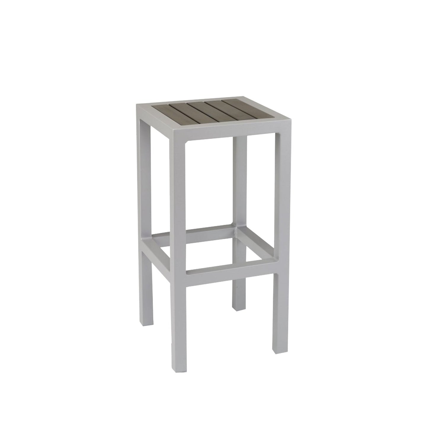 Source Napa Backless Bar Stool Silver Frame SC-2405-177-SLV - BetterPatio.com