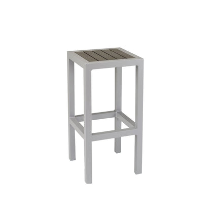 Source Napa Backless Bar Stool Silver Frame SC-2405-177-SLV - BetterPatio.com