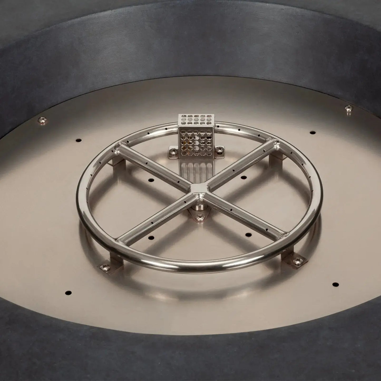 ELEMENTS CONCRETE FIRE PIT (ROUND) - DARK GRAY  SF-6202-695 - BetterPatio.com