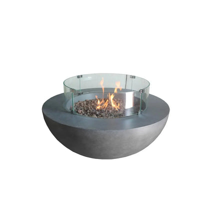 ELEMENTS CONCRETE FIRE PIT (ROUND) - DARK GRAY  SF-6202-695 - BetterPatio.com
