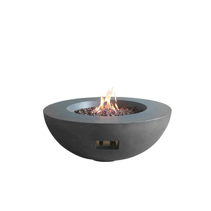 ELEMENTS CONCRETE FIRE PIT (ROUND) - DARK GRAY  SF-6202-695 - BetterPatio.com