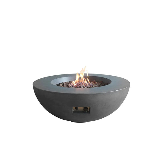 ELEMENTS CONCRETE FIRE PIT (ROUND) - DARK GRAY  SF-6202-695 - BetterPatio.com