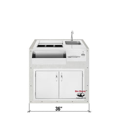 Ready To Finish 36 Inch Beverage Center Module (Appliances included) (S3619-SS)