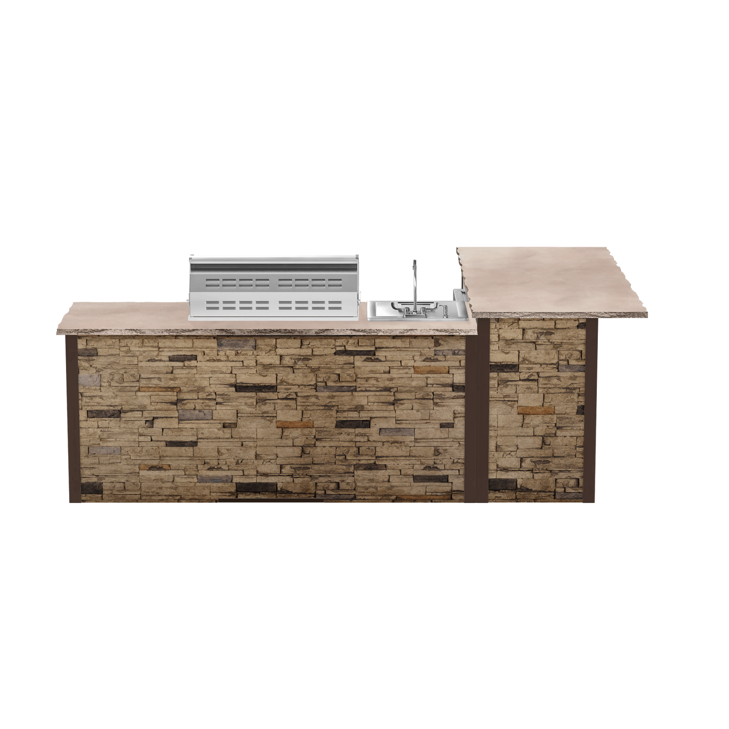 Stacked Stone Brown, Left