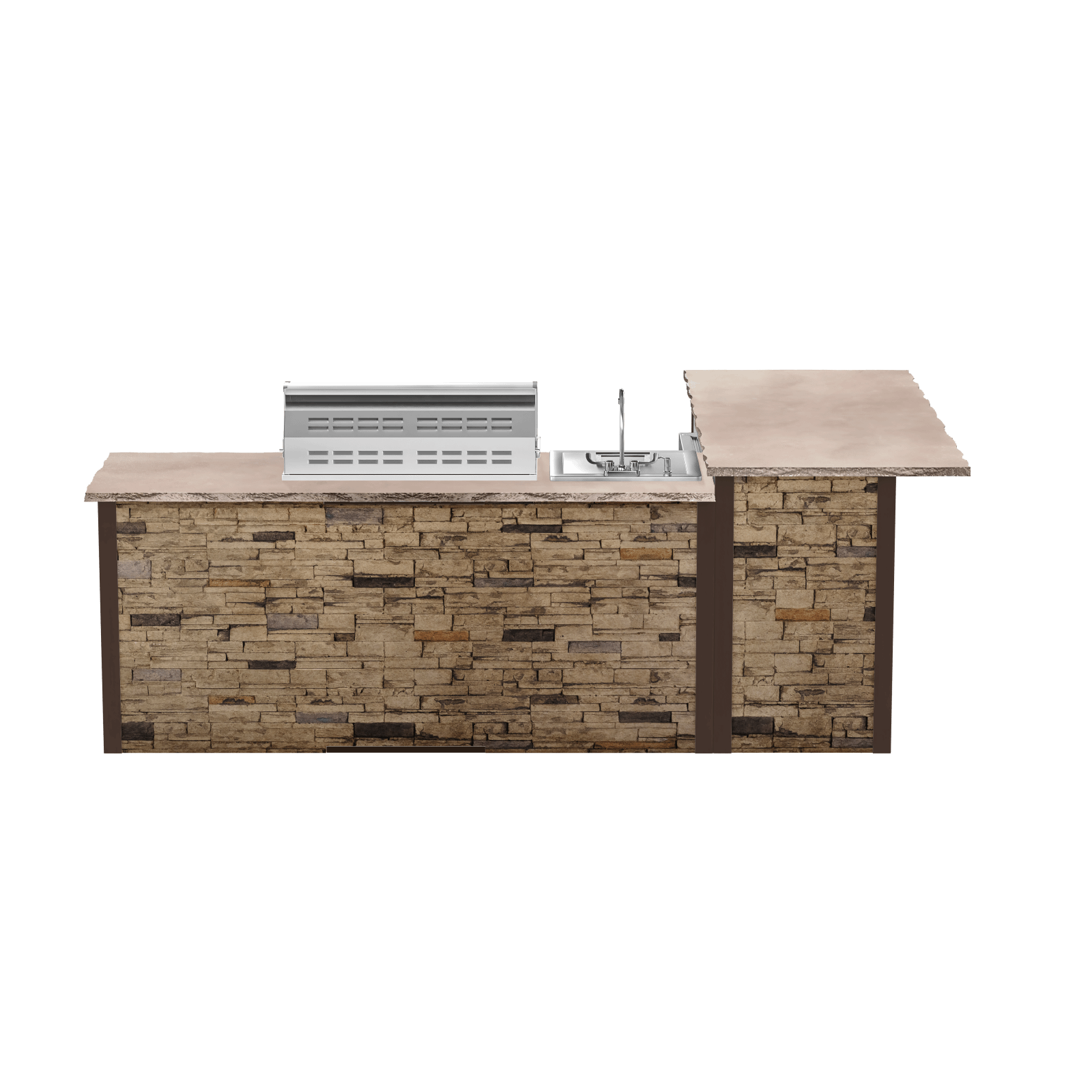 Stacked Stone Brown, Left