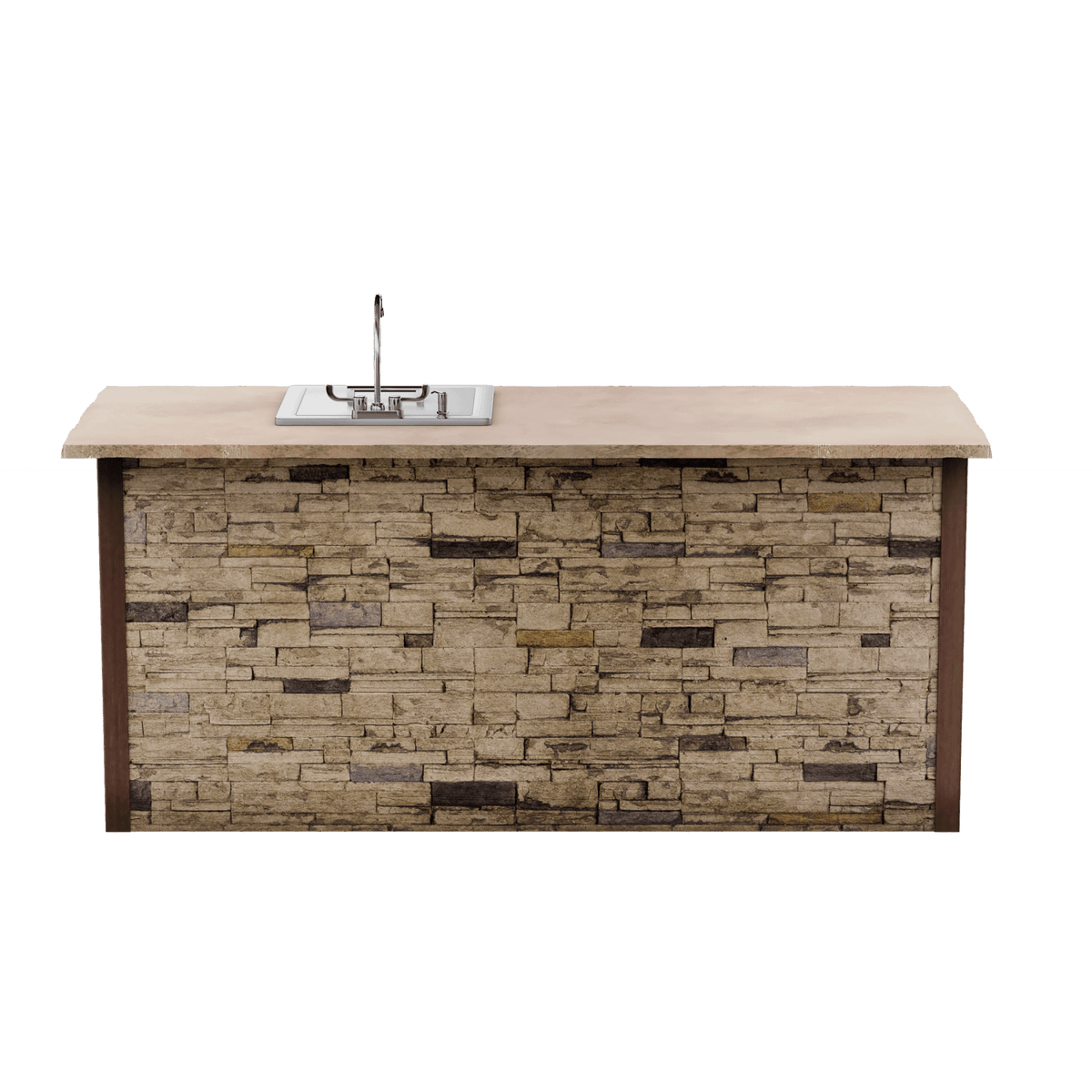 Stacked Stone Brown