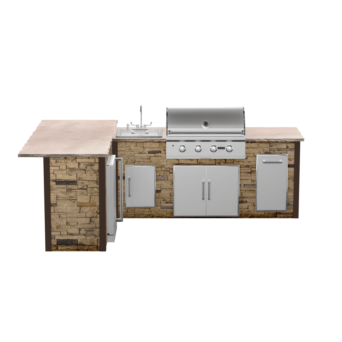 Stacked Stone Brown, Left