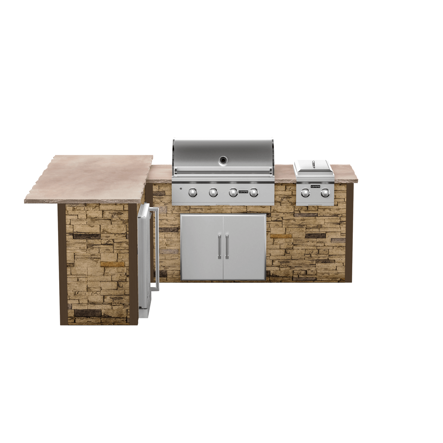 Stacked Stone Brown, Left