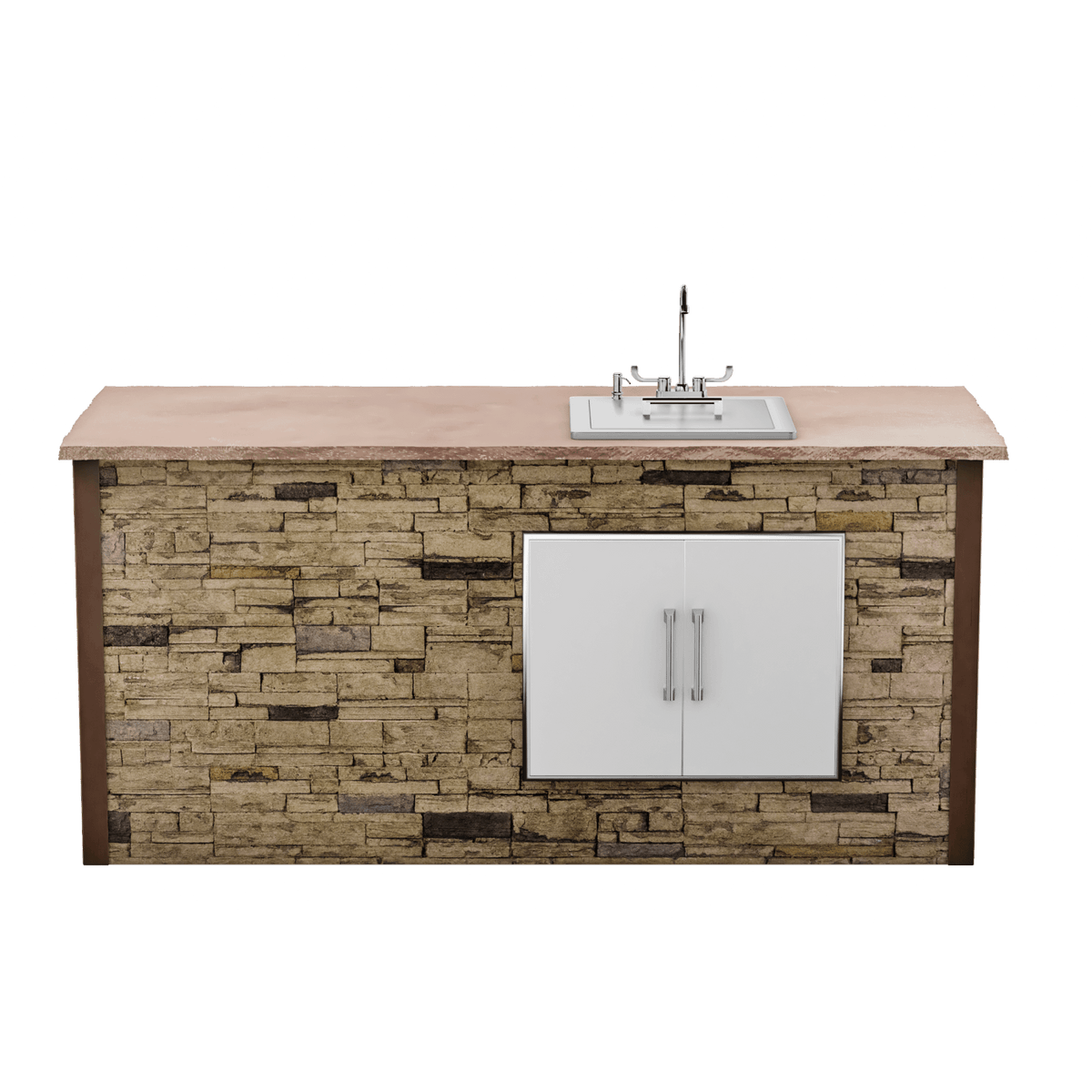 Stacked Stone Brown