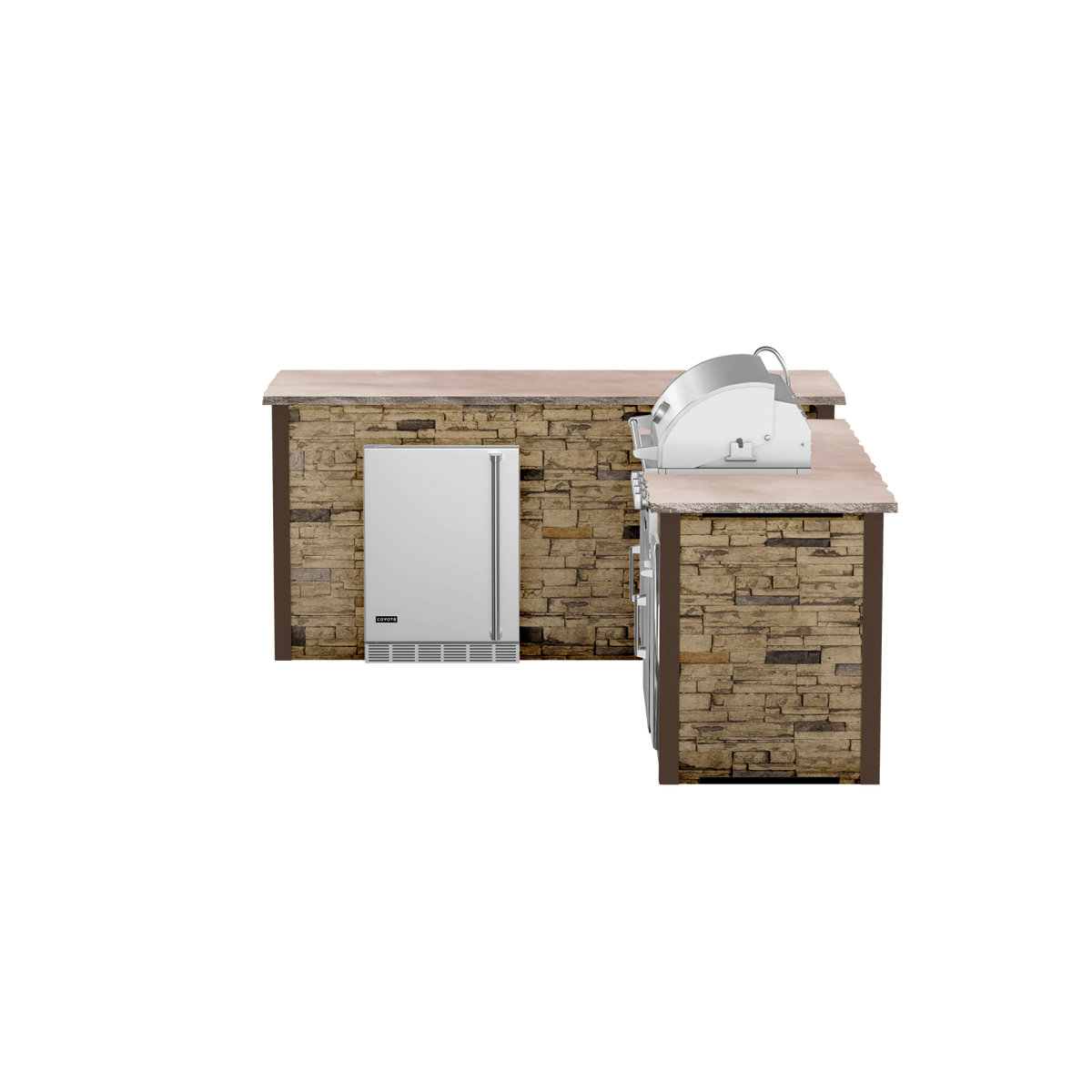 Stacked Stone Brown, Left