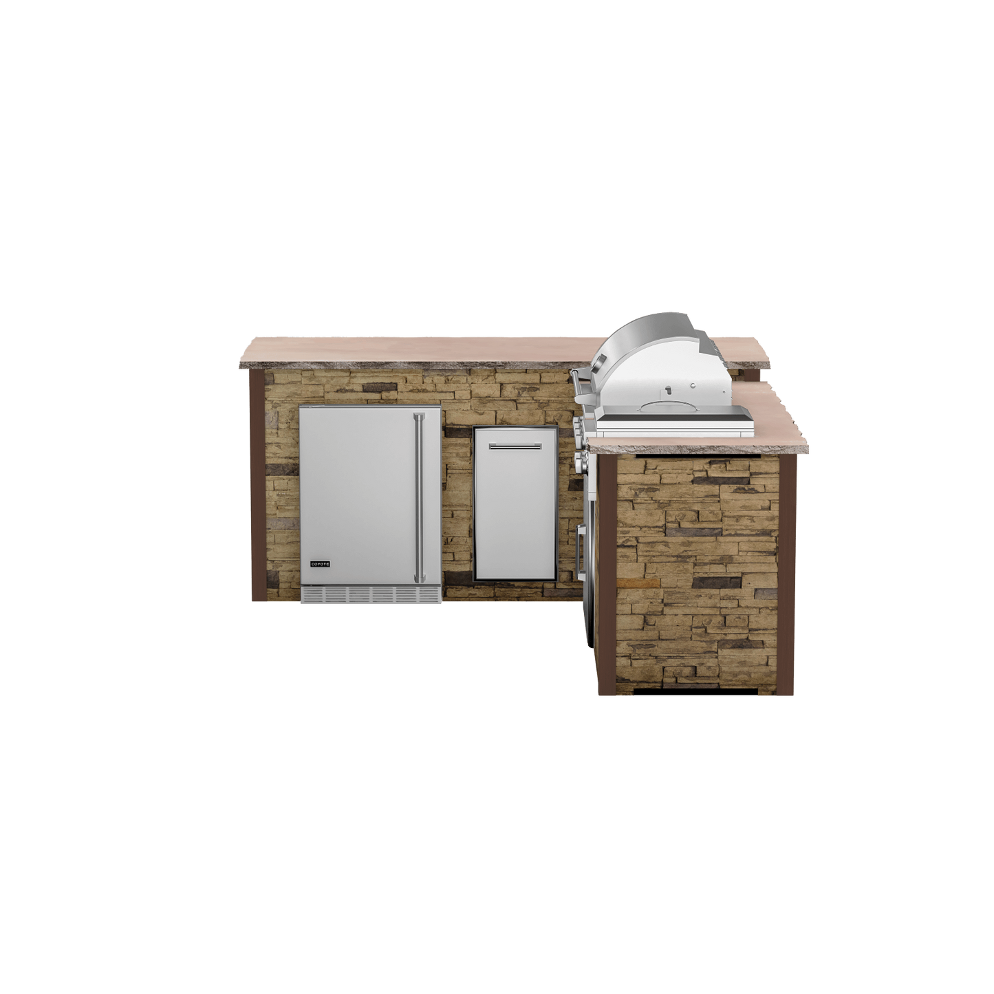 Stacked Stone Brown, Left