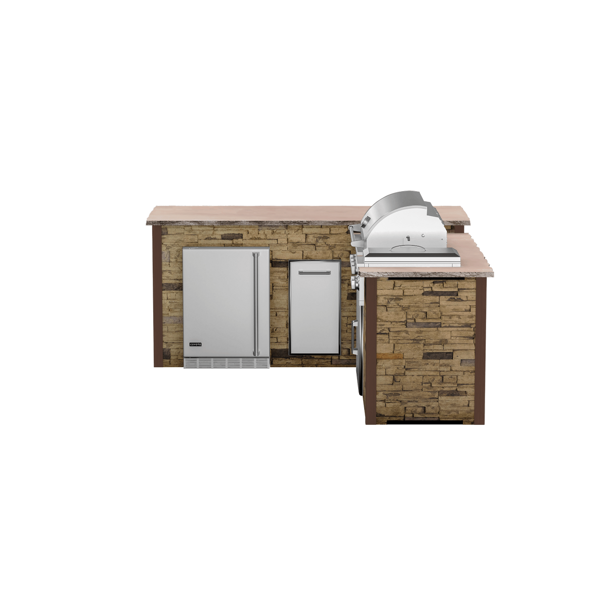 Stacked Stone Brown, Left