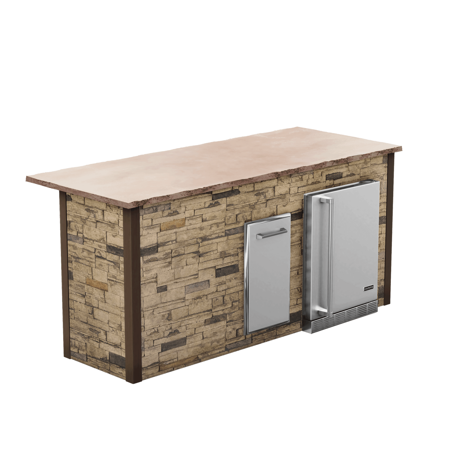 Stacked Stone Brown
