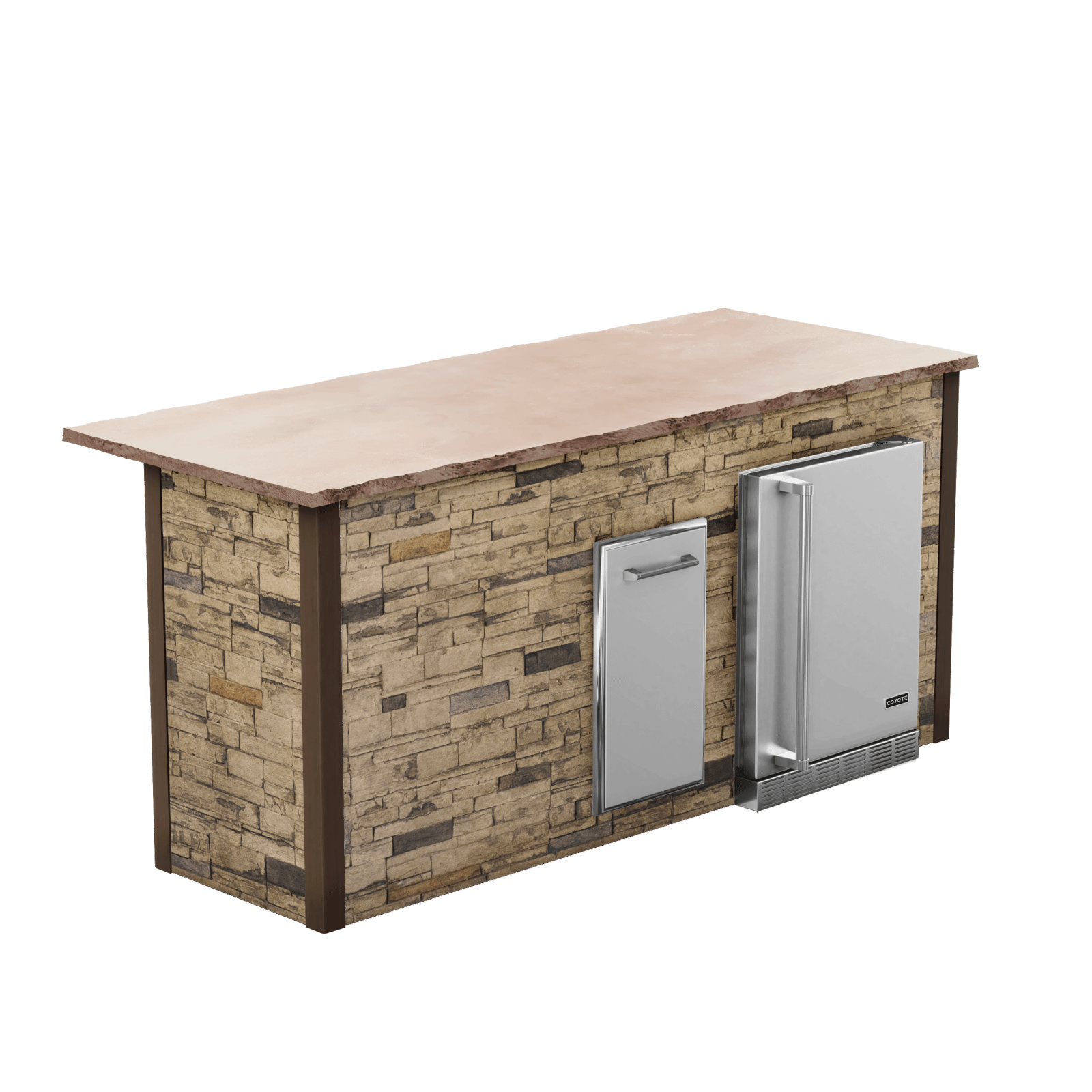 Stacked Stone Brown
