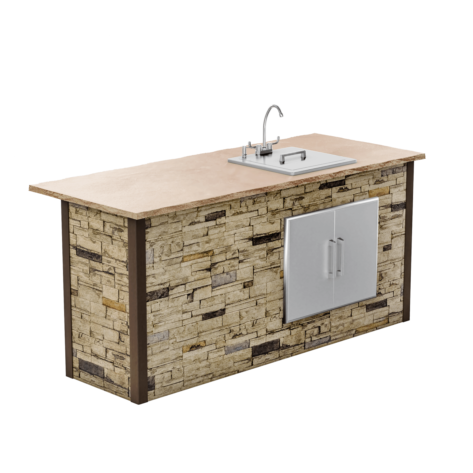 Stacked Stone Brown