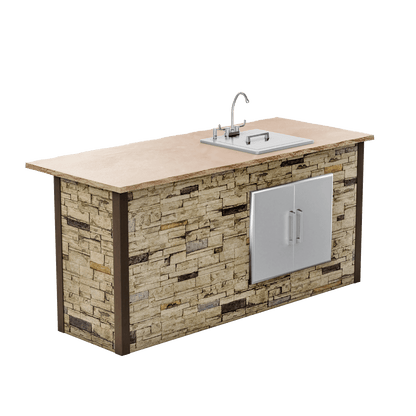 Stacked Stone Brown
