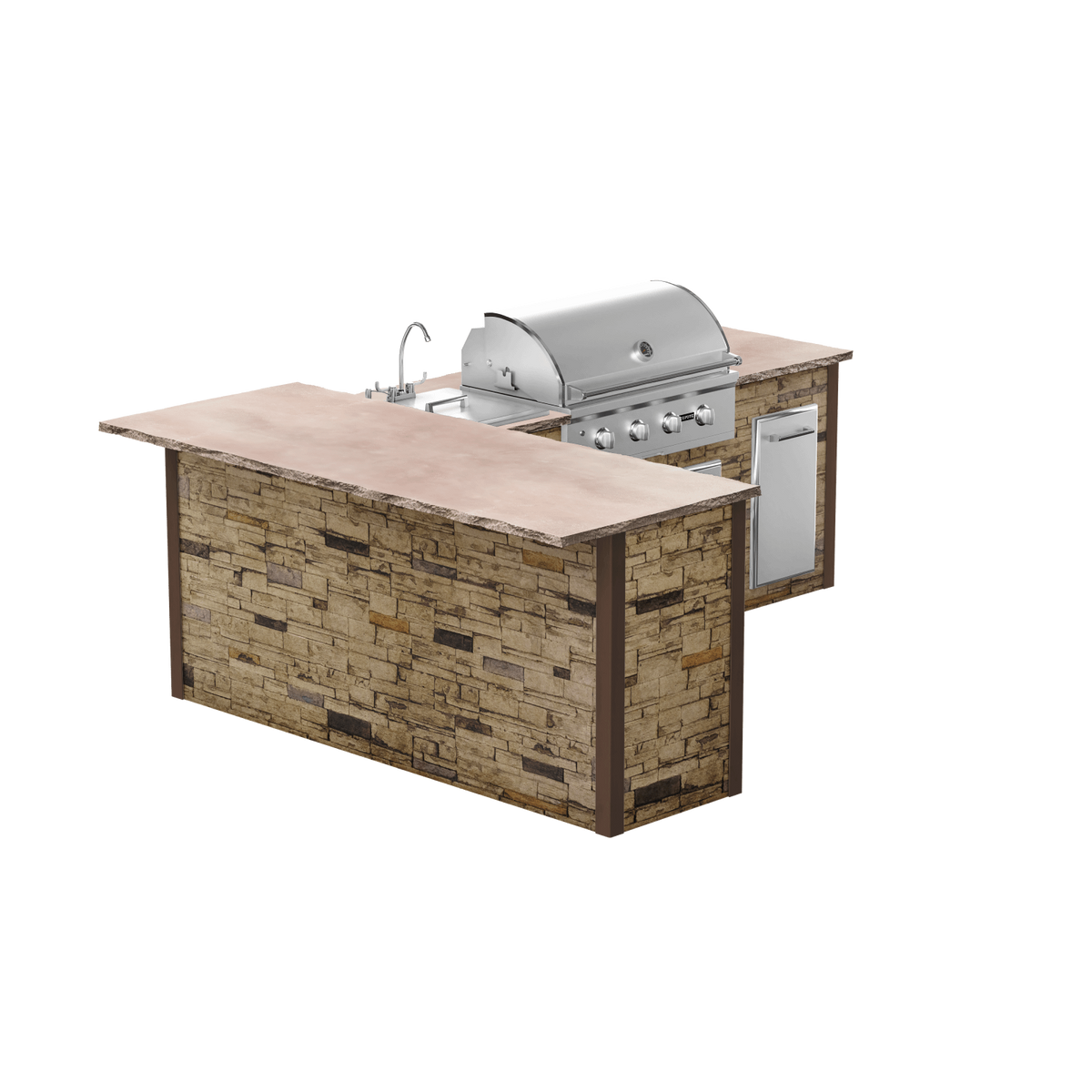 Stacked Stone Brown, Left