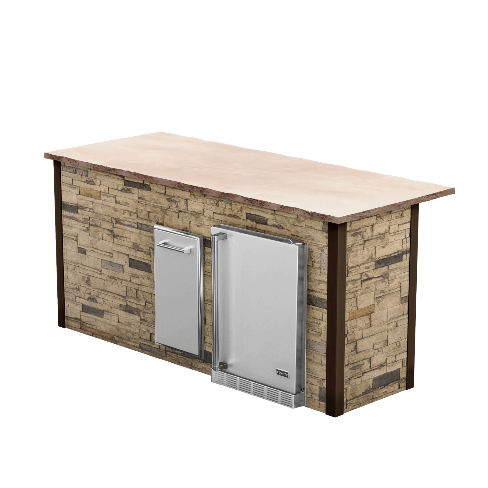 Stacked Stone Brown