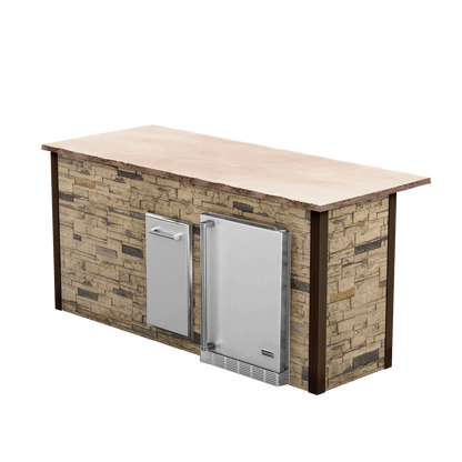 Stacked Stone Brown