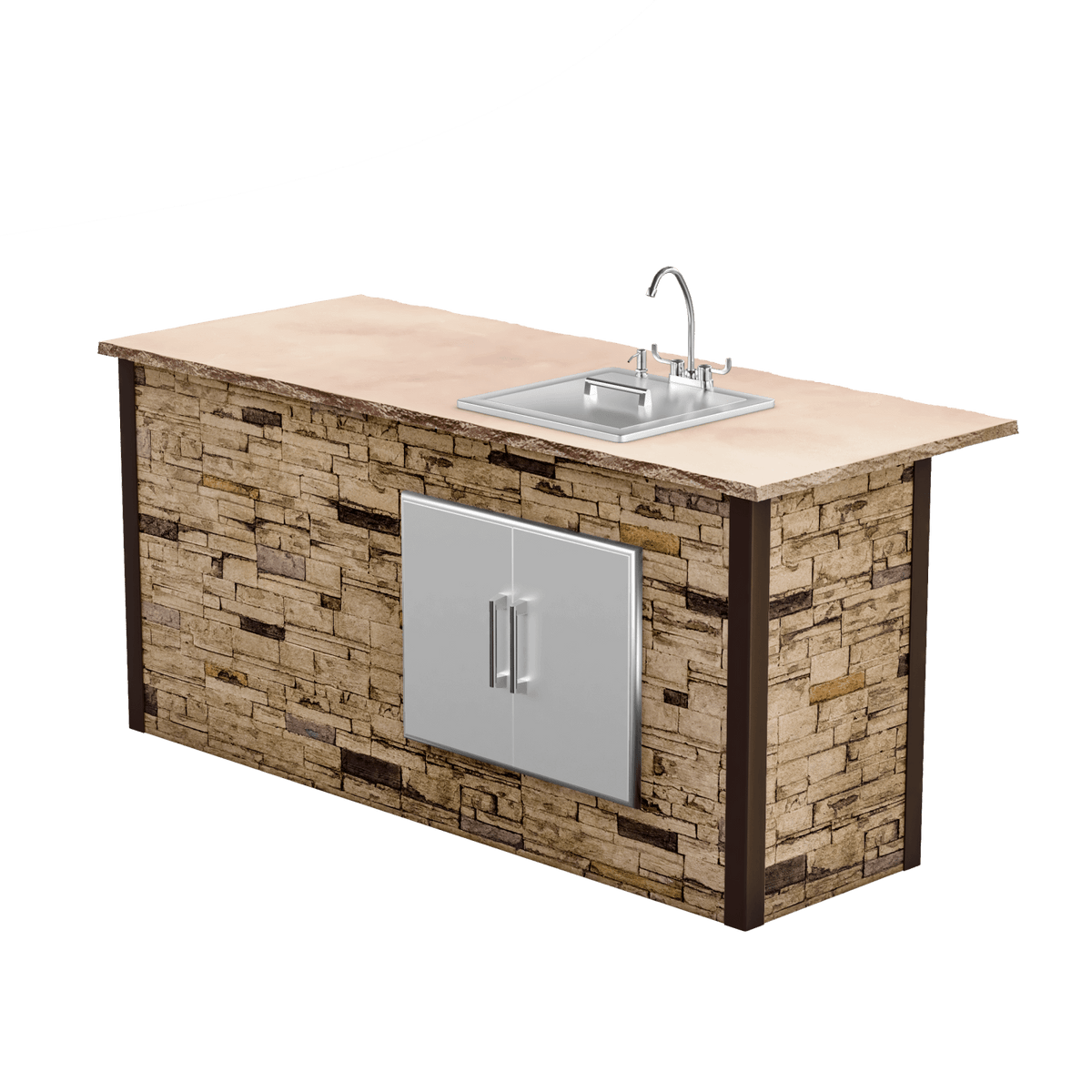 Stacked Stone Brown