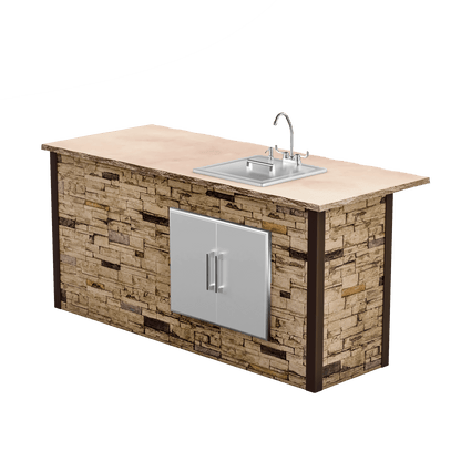 Stacked Stone Brown