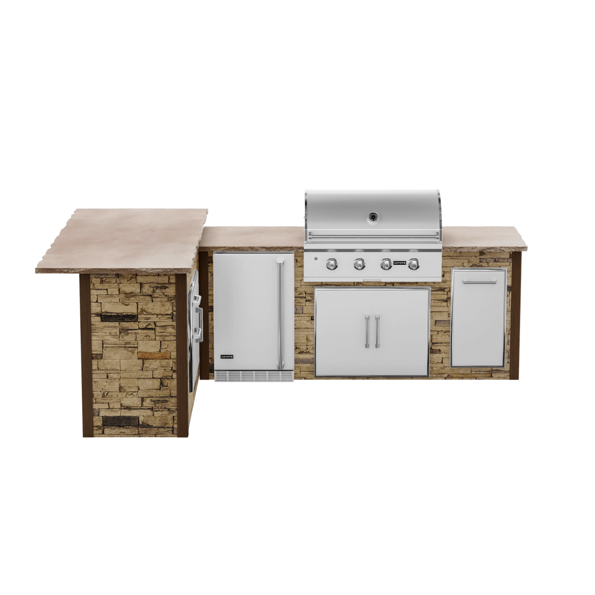 Stacked Stone Brown, Left