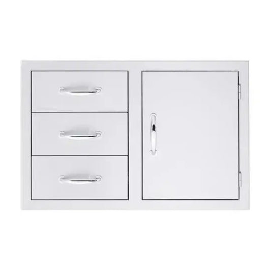 Summerset Professional Grills 33 inch 3 Drawer and Access  Door Combo SSDC3-33 - BetterPatio.com