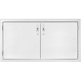 Summerset 36 Inch 2-Drawer Dry Storage Pantry & Enclosed Cabinet Combo SSDP-36DC
