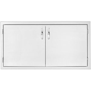 Summerset 36 Inch 2-Drawer Dry Storage Pantry & Enclosed Cabinet Combo SSDP-36DC - BetterPatio.com