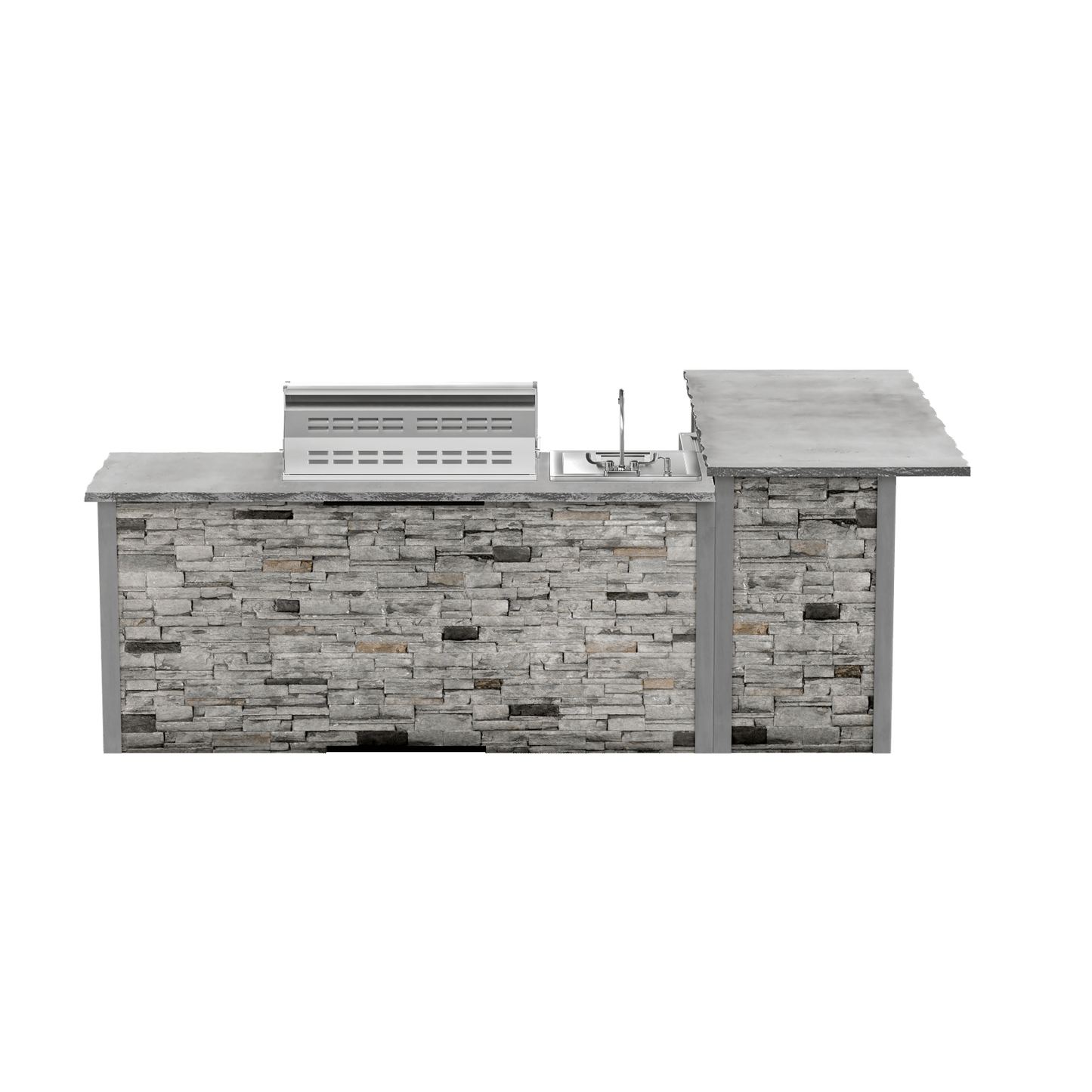 Stacked Stone Gray, Left