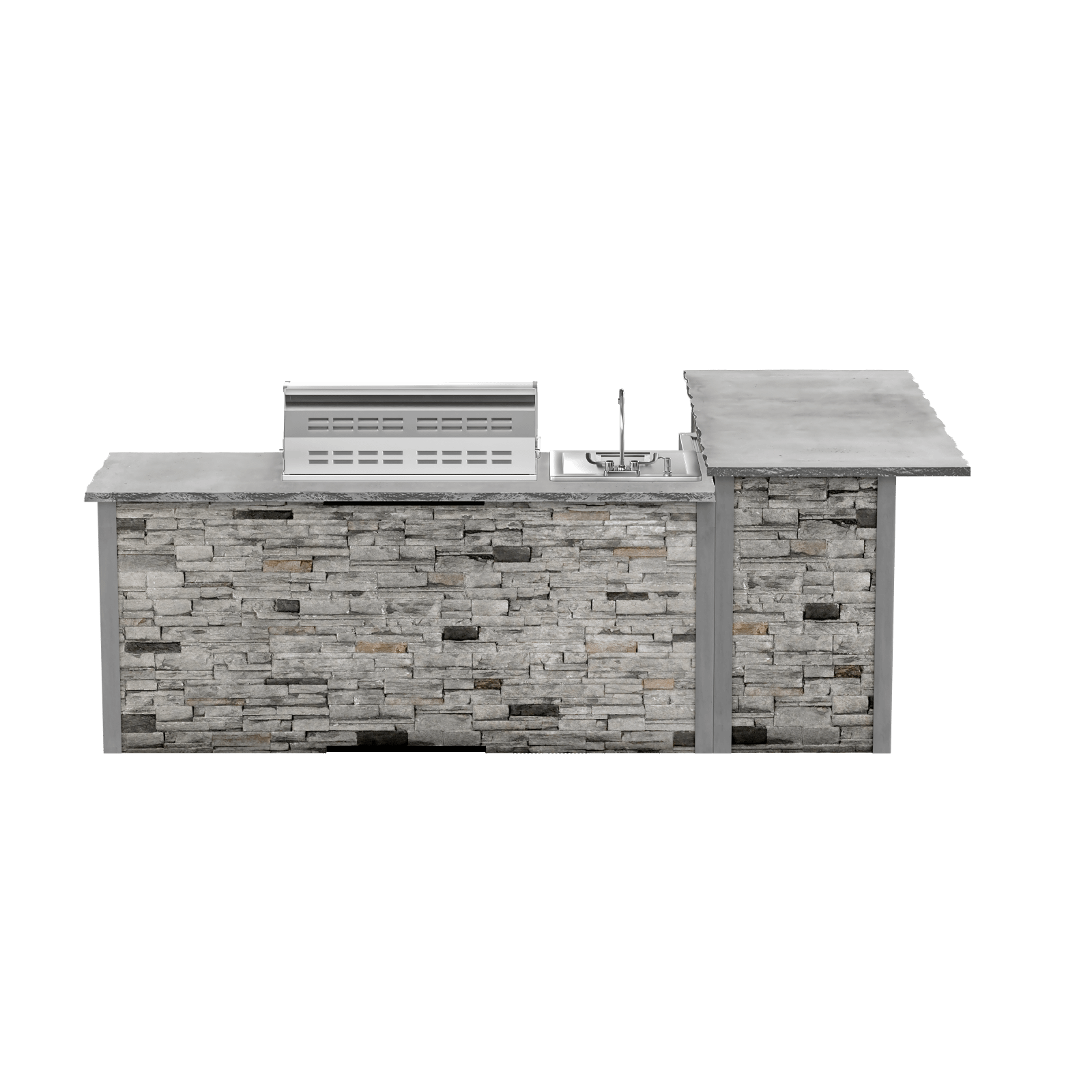 Stacked Stone Gray, Left