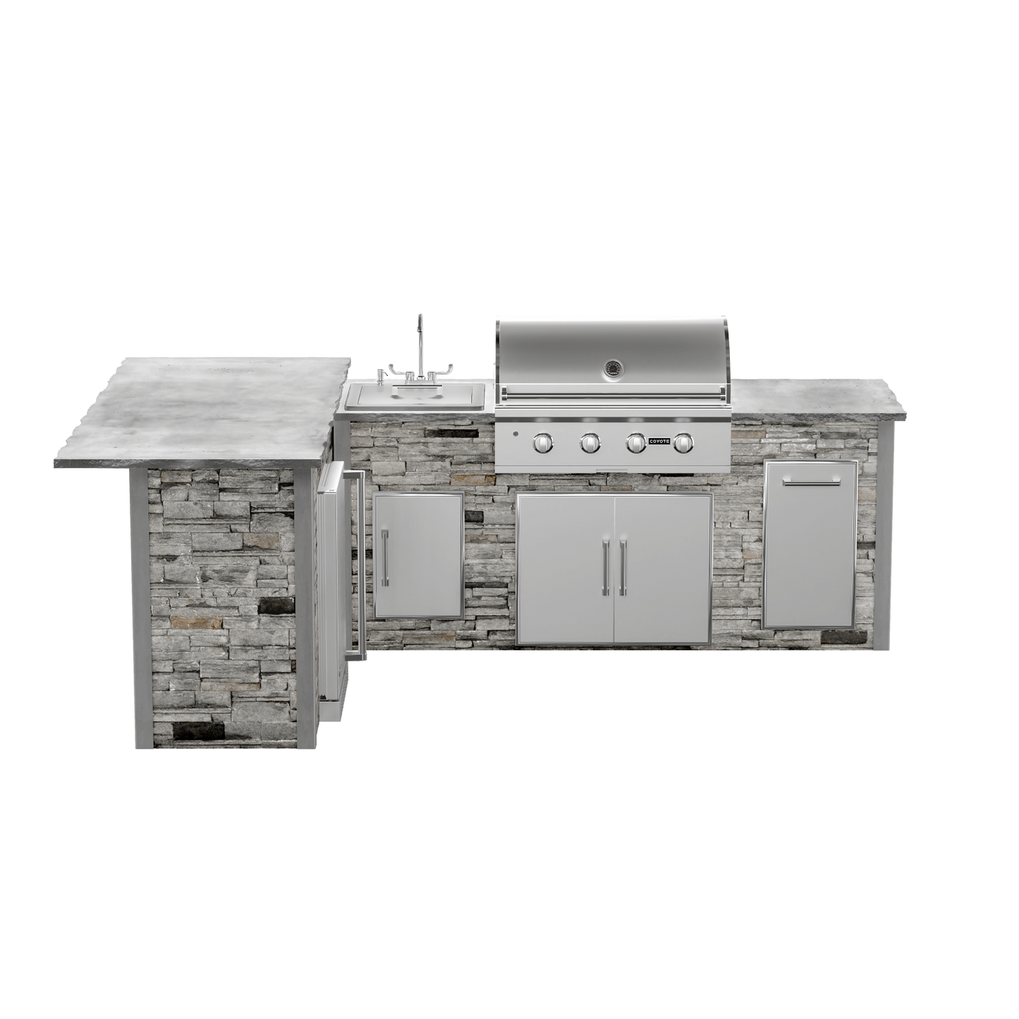 Stacked Stone Gray, Left